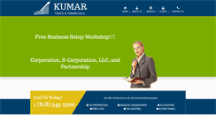 Desktop Screenshot of kumartaxs.com
