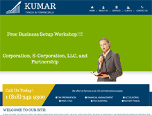 Tablet Screenshot of kumartaxs.com